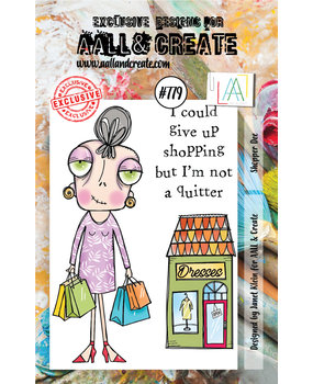 Aall and Create Stamp Set A7 Shopper Dee (AALL-TP-779) (DISCONTINUED)