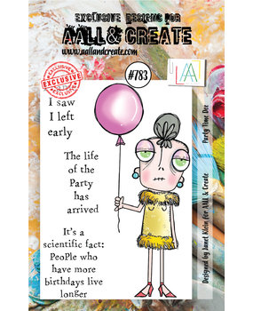 Aall and Create Stamp Set A7 Party Time Dee (AALL-TP-783) (DISCONTINUED)