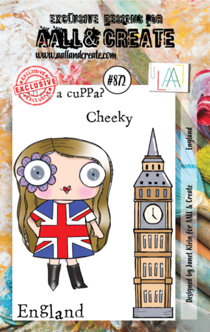Aall and Create Stamp Set A7 England (AALL-TP-872) (DISCONTINUED)