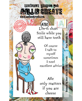Aall and Create Stamp Set A7 Deep Thoughts Dee (AALL-TP-780) (DISCONTINUED)