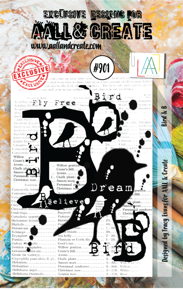 Aall and Create Stamp Set A7 Bird & B (AALL-TP-901) (DISCONTINUED)