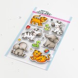 Heffy Doodle Two By Two Zoo Animals Clear Stamps (HFD0483) (OUTLET)