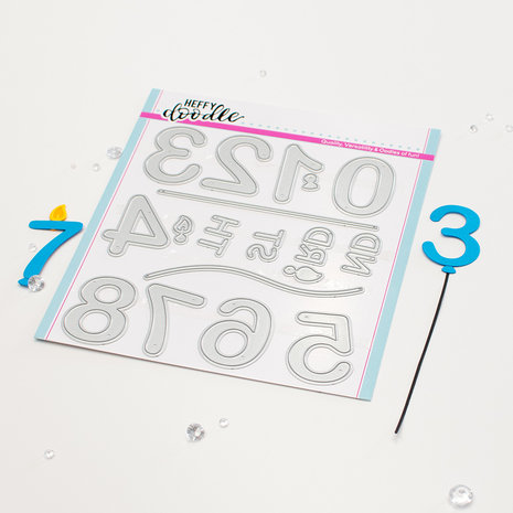Heffy Doodle Birthday Number Dies (HFD0488) (DISCONTINUED)