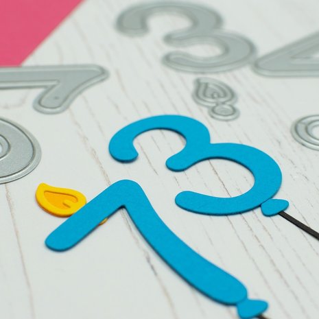 Heffy Doodle Birthday Number Dies (HFD0488) (DISCONTINUED)