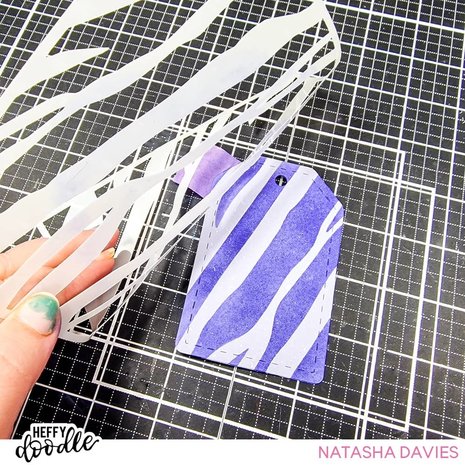 Heffy Doodle Zebra Stripe Stencil (HFD0489) (DISCONTINUED)
