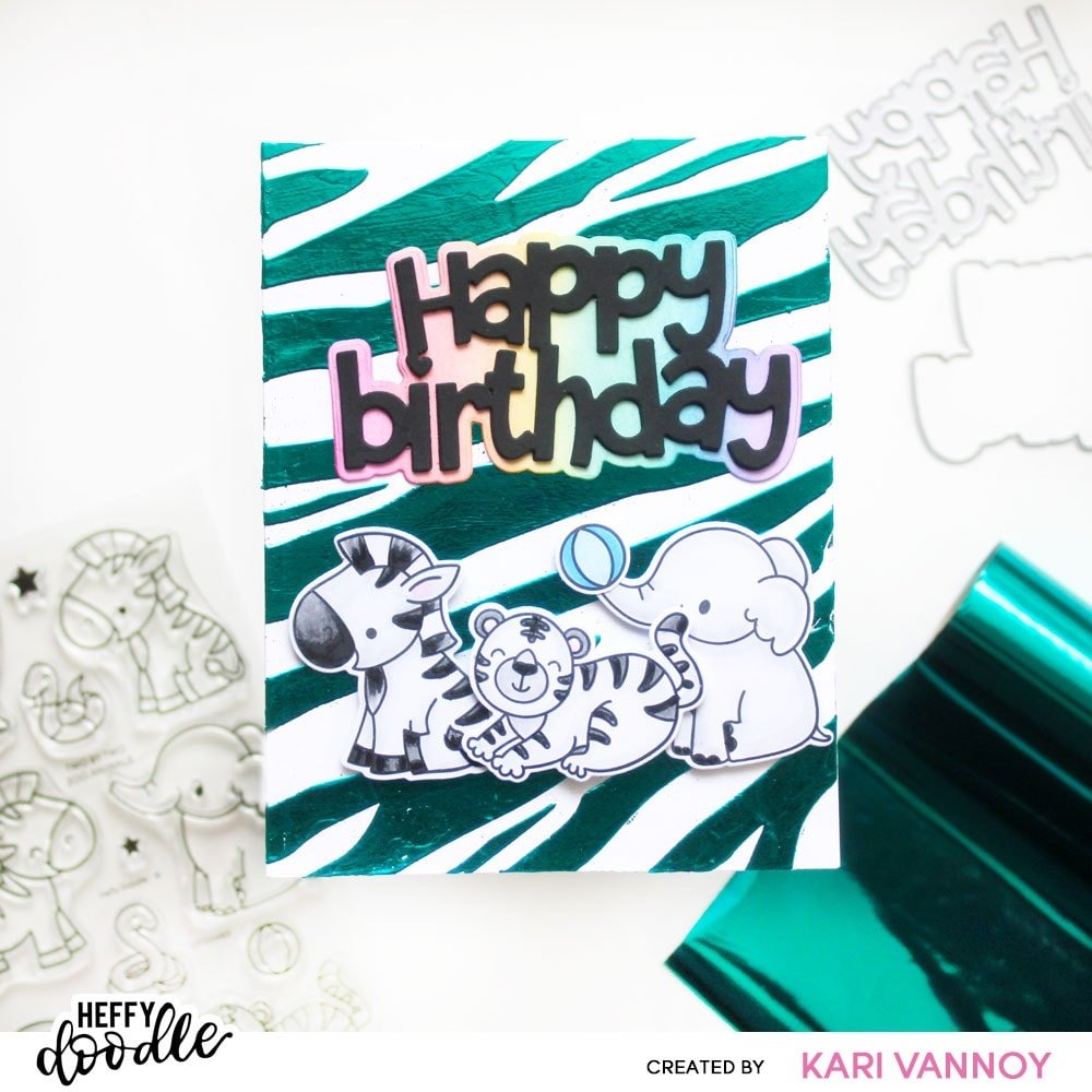 Heffy Doodle Zebra Stripe Stencil (HFD0489) (OUTLET) Heffy Doodle Zebra Stripe Stencil (HFD0489) (OUTLET)