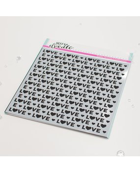 Heffy Doodle Lots Of Love Stencil (HFD0493) (OUTLET)