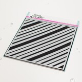 Heffy Doodle Funhouse Diagonal Stripes Stencil (HFD0495) (OUTLET)
