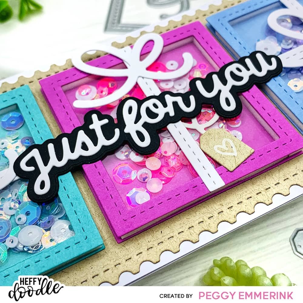 Heffy Doodle Just For You Shadow Heffy Cuts Dies (HFD0496) (OUTLET)