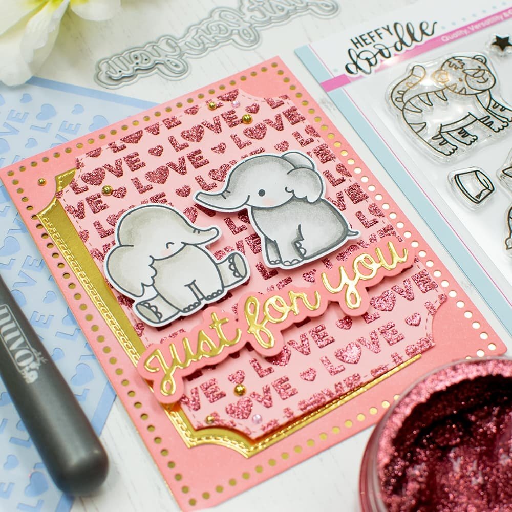 Heffy Doodle Just For You Shadow Heffy Cuts Dies (HFD0496) (OUTLET)