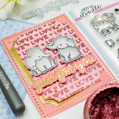 Heffy Doodle Just For You Shadow Heffy Cuts Dies (HFD0496) (OUTLET)