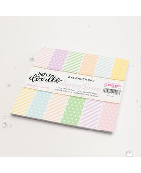 Heffy Doodle Spring Breeze 6x6 Inch Patterned Paper Pack (HFD-PP002) (OUTLET)