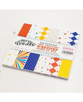 Heffy Doodle The Greatest Show 6x6 Inch Patterned Paper Pack (HFD-PP007) (OUTLET)