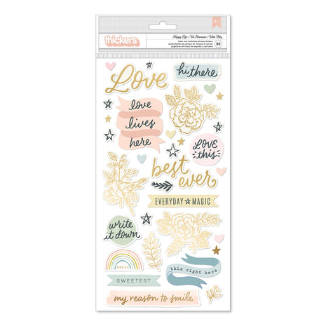 American Crafts Thickers Gingham Garden Happy Life (65pcs) (34014016) (OUTLET) American Crafts Thickers Gingham Garden Happy Life (65pcs) (34014016) (OUTLET)