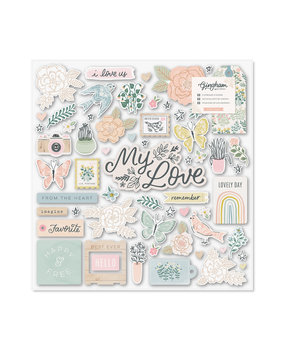 American Crafts Crate Paper Gingham Garden 12x12 Inch Chipboard Stickers (60pcs) (34014012) (OUTLET) American Crafts Crate Paper Gingham Garden 12x12 Inch Chipboard Stickers (60pcs) (34014012) (OUTLET)