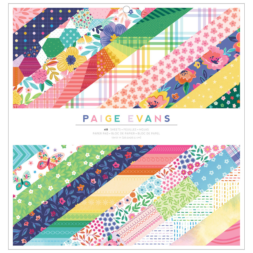 American Crafts Paige Evans Blooming Wild 12x12 Inch Paper Pad (34014063) (OUTLET)