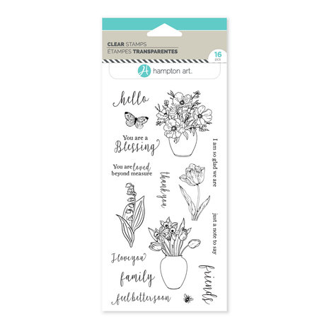 American Crafts Hampton Art Clear Stamps Just a Note to Say (16pcs) (SC1037-HL) (OUTLET) American Crafts Hampton Art Clear Stamps Just a Note to Say (16pcs) (SC1037-HL) (OUTLET)