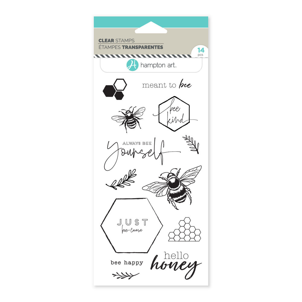 American Crafts Hampton Art Clear Stamps Hello Honey (14pcs) (SC1012-HL) (OUTLET) American Crafts Hampton Art Clear Stamps Hello Honey (14pcs) (SC1012-HL) (OUTLET)