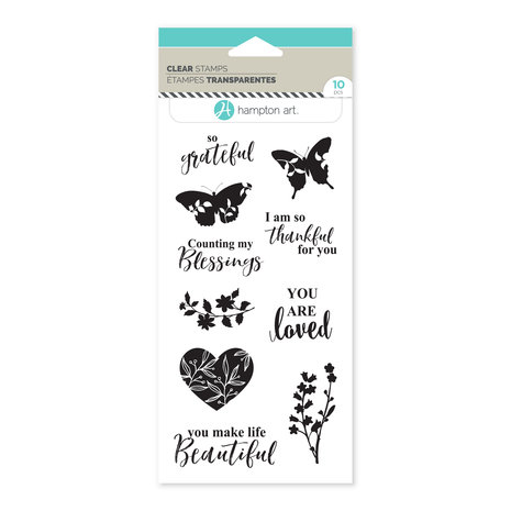 American Crafts Hampton Art Clear Stamps Butterflies and Sentiments (10pcs) (SC1036-HL) (OUTLET) American Crafts Hampton Art Clear Stamps Butterflies and Sentiments (10pcs) (SC1036-HL) (OUTLET)