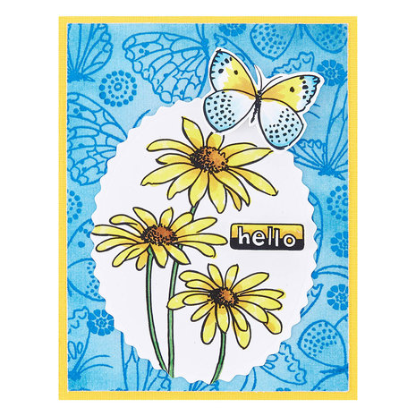Stampendous Hello Butterfly Clear Stamps (STP-194) (OUTLET) Stampendous Hello Butterfly Clear Stamps (STP-194) (OUTLET)