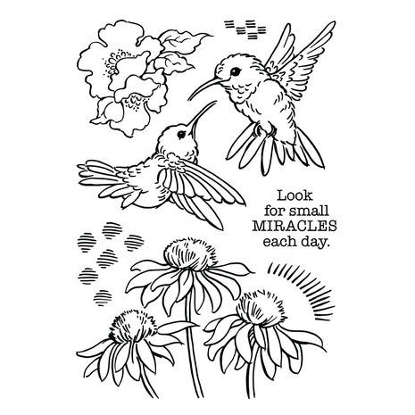 Stampendous Hummingbird Day Clear Stamps (STP-193) (OUTLET) Stampendous Hummingbird Day Clear Stamps (STP-193) (OUTLET)