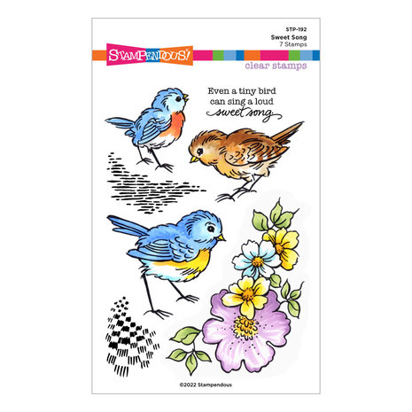 Stampendous Sweet Song Clear Stamps (STP-192) (OUTLET) Stampendous Sweet Song Clear Stamps (STP-192) (OUTLET)