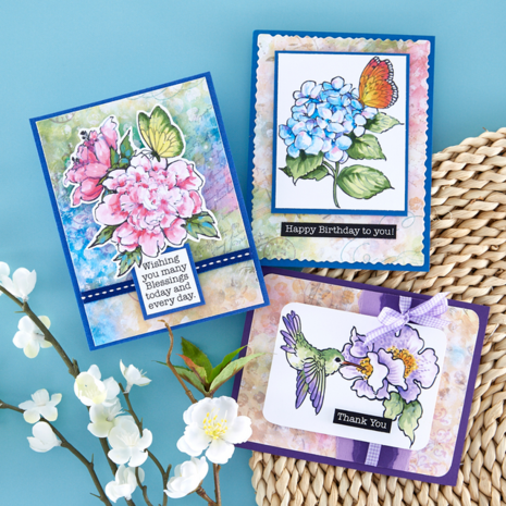 Stampendous Quick Cards Hope of Spring (4pcs) (QC-003) (OUTLET)