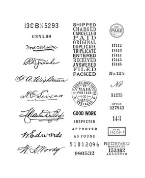Spellbinders Sign Here Clear Stamps (STP-167)