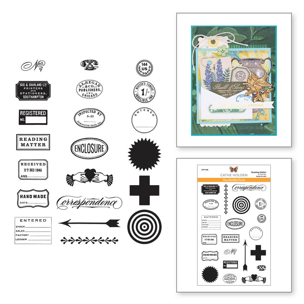Spellbinders Reading Matter Clear Stamps (STP-168) (OUTLET) Spellbinders Reading Matter Clear Stamps (STP-168) (OUTLET)