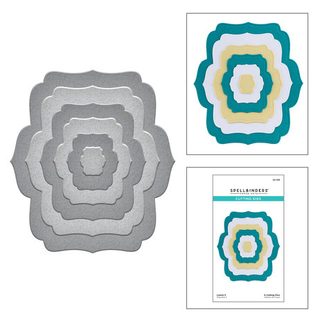Spellbinders Labels 5 Etched Dies (S4-229) (OUTLET)