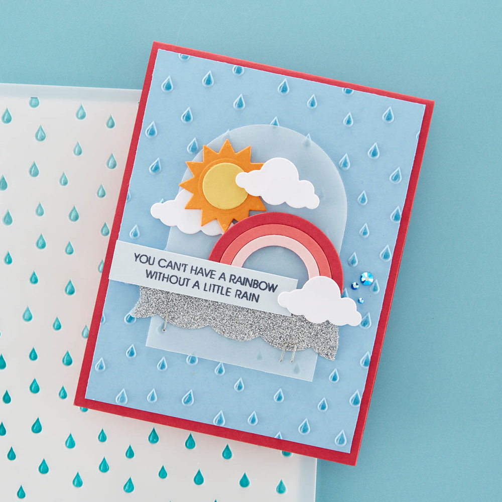 Spellbinders Raindrop Stencil (STN-047) (OUTLET) Spellbinders Raindrop Stencil (STN-047) (OUTLET)