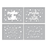 Spellbinders Layered Make a Wish Confetti Stencils (STN-053) (OUTLET)