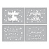 Layered Make a Wish Confetti Stencils (STN-053) (OUTLET)