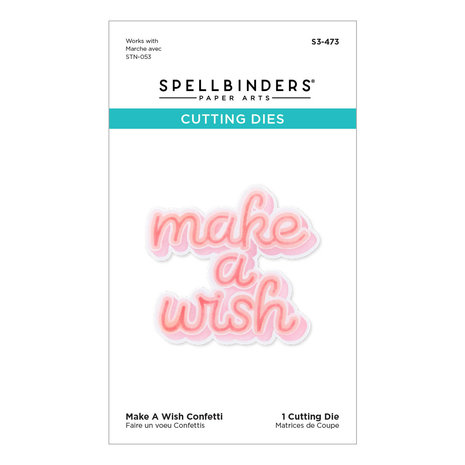 Spellbinders Make A Wish Confetti Etched Dies (S3-473) (OUTLET) Spellbinders Make A Wish Confetti Etched Dies (S3-473) (OUTLET)