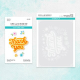 Spellbinders Floral Thank You Stencil and Die Bundle (BD-0752) (OUTLET)