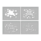 Spellbinders Layered Floral For You Stencils (STN-050) (OUTLET)