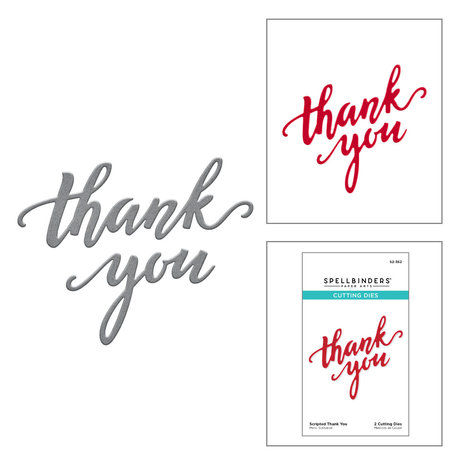 Spellbinders Scripted Thank You Etched Dies (S2-362) (OUTLET) Spellbinders Scripted Thank You Etched Dies (S2-362) (OUTLET)