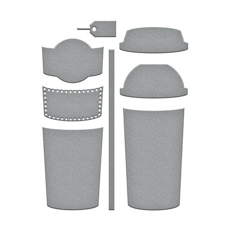 Spellbinders Coffee or Tea Etched Dies (S4-1269) (OUTLET)