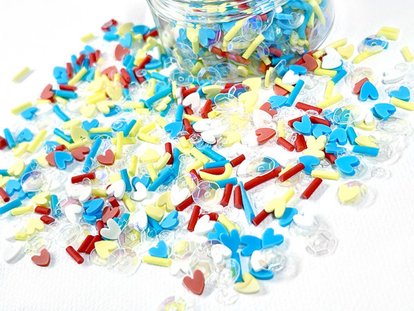 Picket Fence Studios Embellishments Birthday Hearts 1oz (EM-114) (OUTLET) Picket Fence Studios Embellishments Birthday Hearts 1oz (EM-114) (OUTLET)