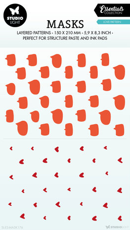 Studio Light Love Pattern Essentials Mask (SL-ES-MASK176) (OUTLET) Studio Light Love Pattern Essentials Mask (SL-ES-MASK176) (OUTLET)