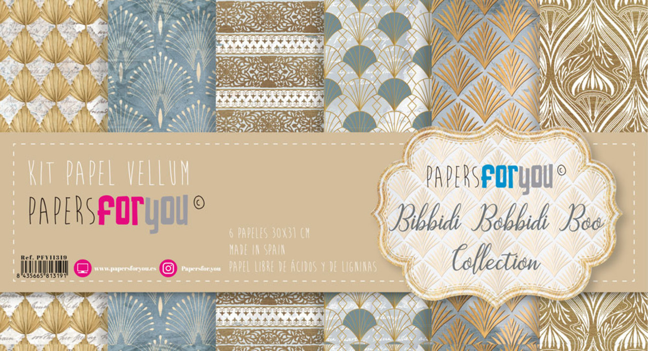 Papers For You Bibbidi Bobbidi Boo Vellum Paper Pack (6pcs) (PFY-11319) (DISCONTINUED) Papers For You Bibbidi Bobbidi Boo Vellum Paper Pack (6pcs) (PFY-11319) (DISCONTINUED)