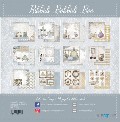 Papers For You Bibbidi Bobbidi Boo Midi Scrap Paper Pack (24pcs) (PFY-11317) (DISCONTINUED)