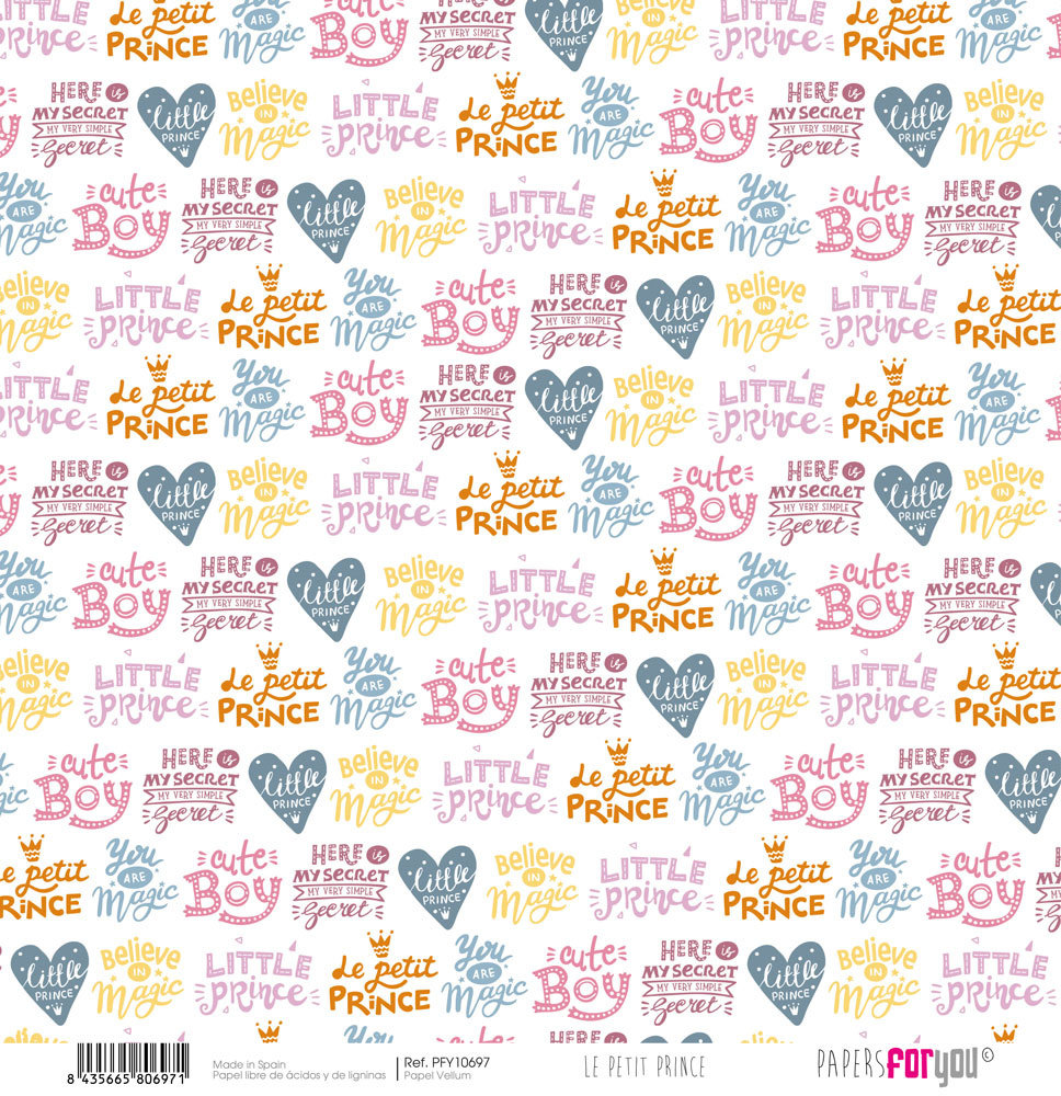 Papers For You Le Petit Prince Vellum Paper Pack (6pcs) (PFY-10695) (DISCONTINUED) Papers For You Le Petit Prince Vellum Paper Pack (6pcs) (PFY-10695) (DISCONTINUED)