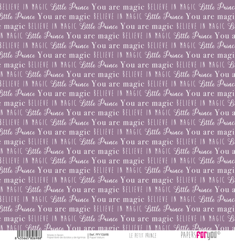 Papers For You Le Petit Prince Vellum Paper Pack (6pcs) (PFY-10695) (DISCONTINUED) Papers For You Le Petit Prince Vellum Paper Pack (6pcs) (PFY-10695) (DISCONTINUED)