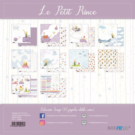 Papers For You Le Petit Prince Mini Scrap Paper Pack (20pcs) (PFY-10693) (DISCONTINUED) Papers For You Le Petit Prince Mini Scrap Paper Pack (20pcs) (PFY-10693) (DISCONTINUED)