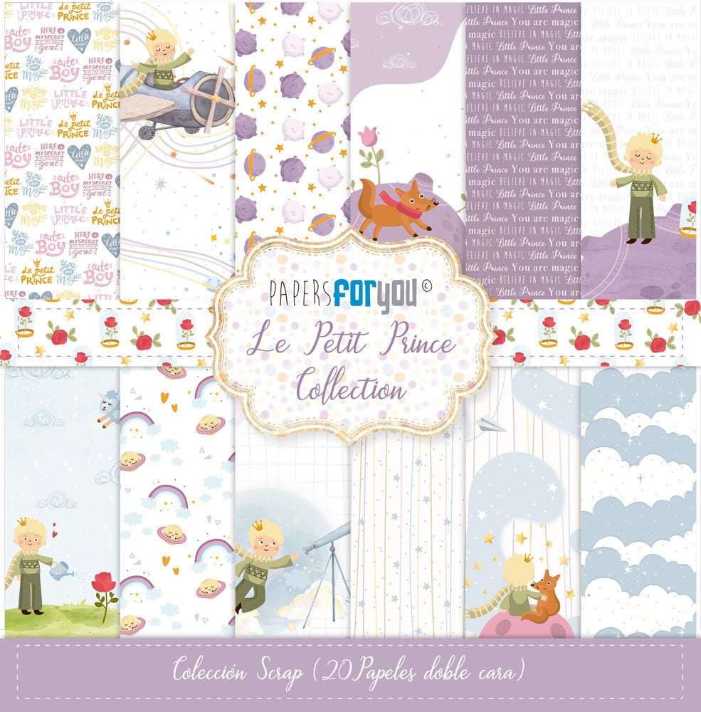 Papers For You Le Petit Prince Midi Scrap Paper Pack (20pcs) (PFY-11258) (DISCONTINUED)