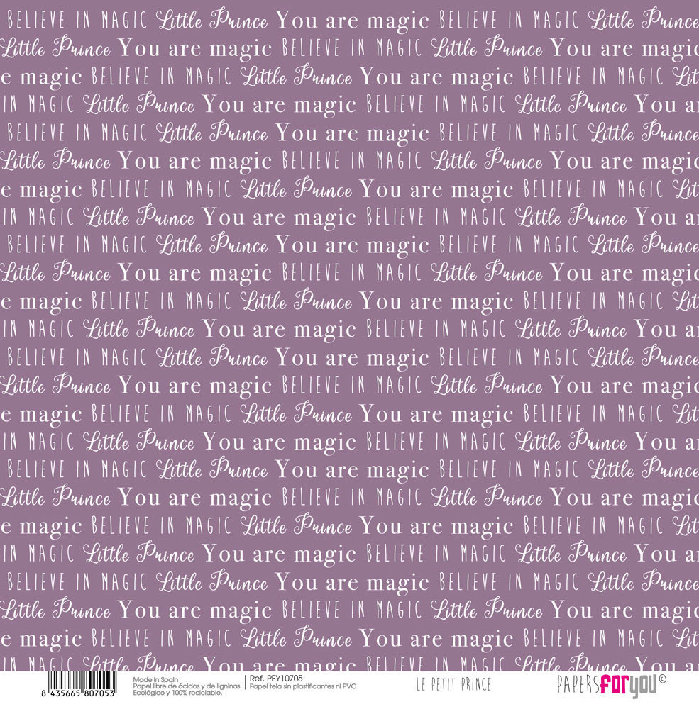 Papers For You Le Petit Prince Canvas Scrap Pack (8pcs) (PFY-10703) (DISCONTINUED) Papers For You Le Petit Prince Canvas Scrap Pack (8pcs) (PFY-10703) (DISCONTINUED)