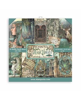 Stamperia Magic Forest 12x12 Inch Paper Pack (SBBL130)