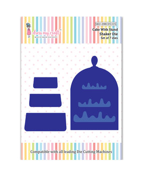 Dress My Craft Cutting Die Shaker Cake With Stand (DMCD5335) (OUTLET)