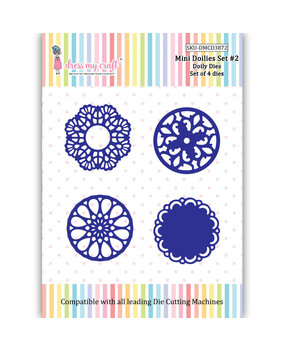 Dress My Craft Cutting Die Dolly Mini Doilies Set #2 (DMCD3872) (OUTLET)